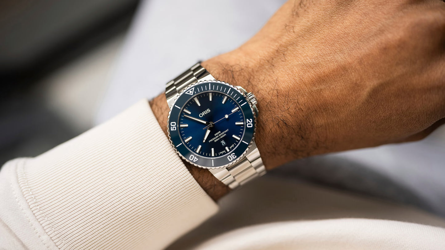 Oris Aquis Date Automatic Swiss Made Blu 43.5mm – 01 733 7789 4135-07 8 23 04PEB