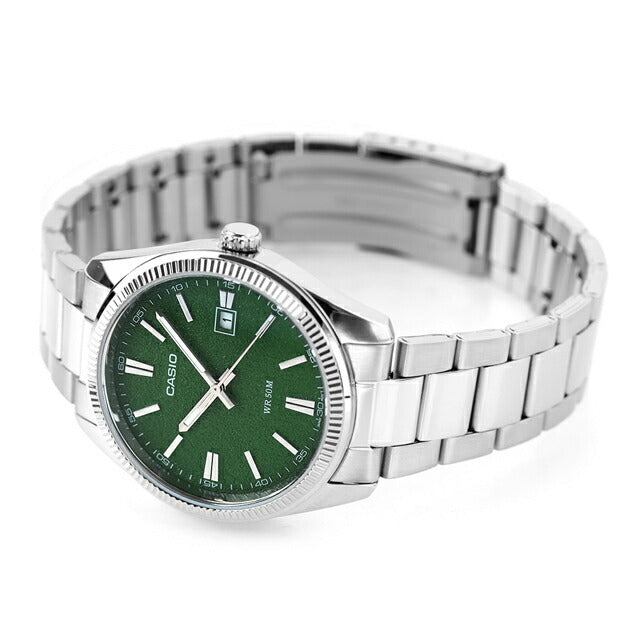 Casio MTP-1302DA-3AV – Orologio al quarzo verde testurizzato, 40 mm