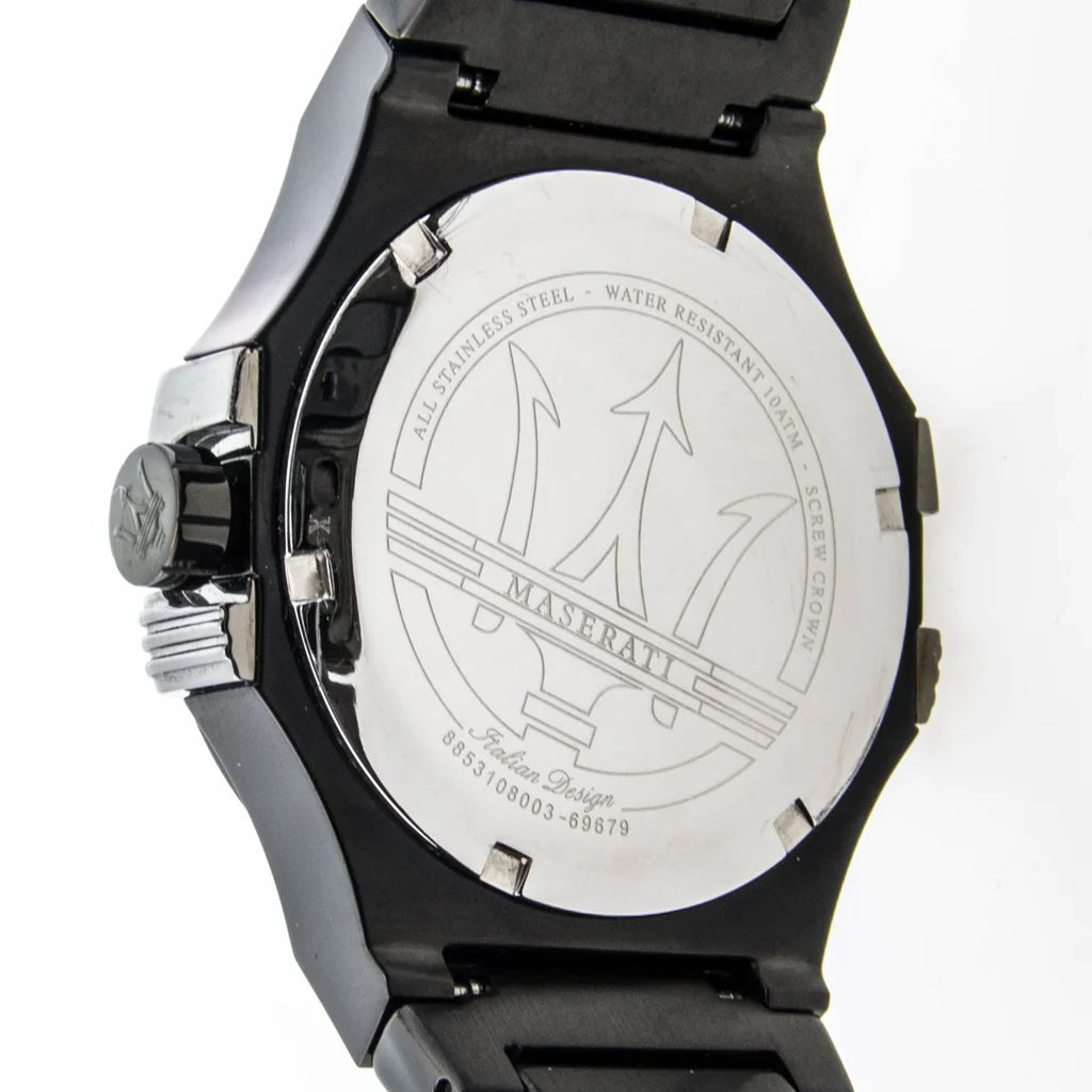 Maserati Potenza Quarzo Uomo Nero Acciaio 42 mm – R8853108003