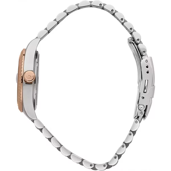 Orologio donna Philip Watch R8253597580 collezione Caribe, cassa 31 mm in acciaio bicolor silver e oro rosa, vetro zaffiro antiriflesso, bracciale in metallo bicolor con chiusura a farfalla, movimento al quarzo Swiss Made.