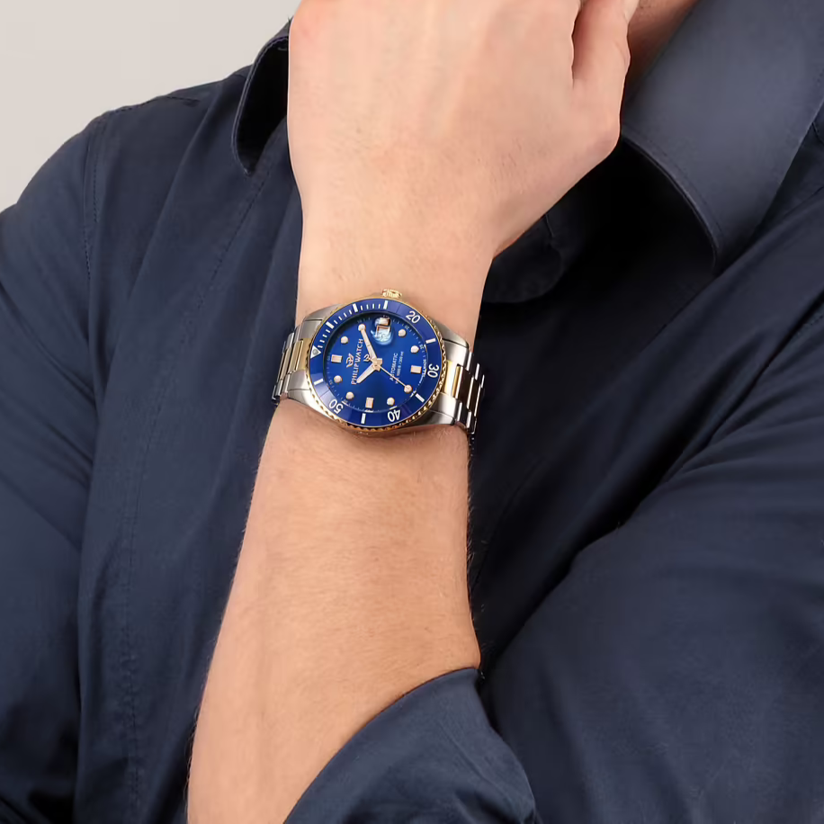 Philip Watch Caribe Diving R82 blu two tone