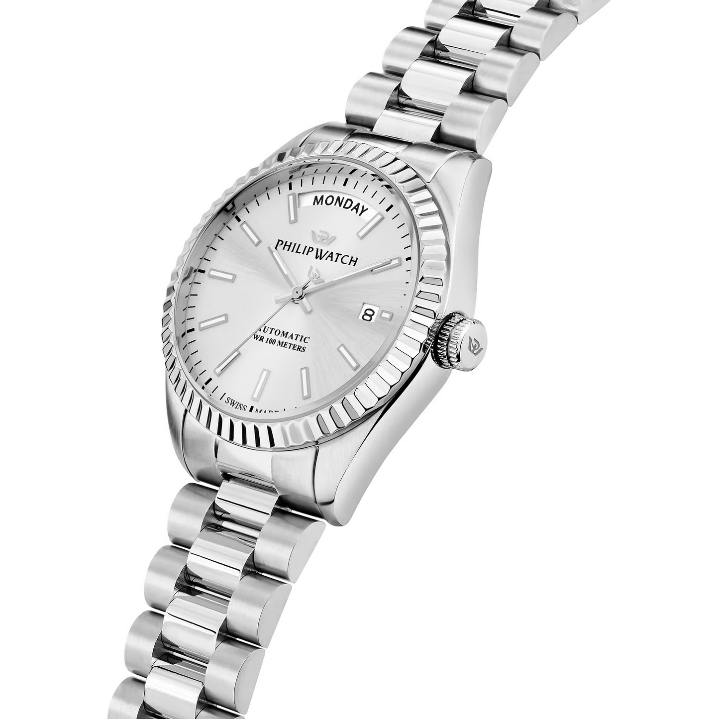 Philip Watch Caribe daydate automatico bianco
