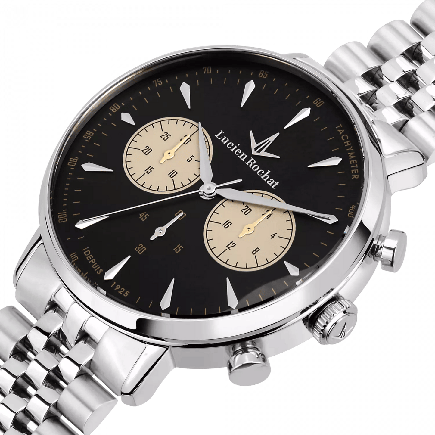 Lucien Rochat Garçon Chronograph - Men's Watch Silver 41mm