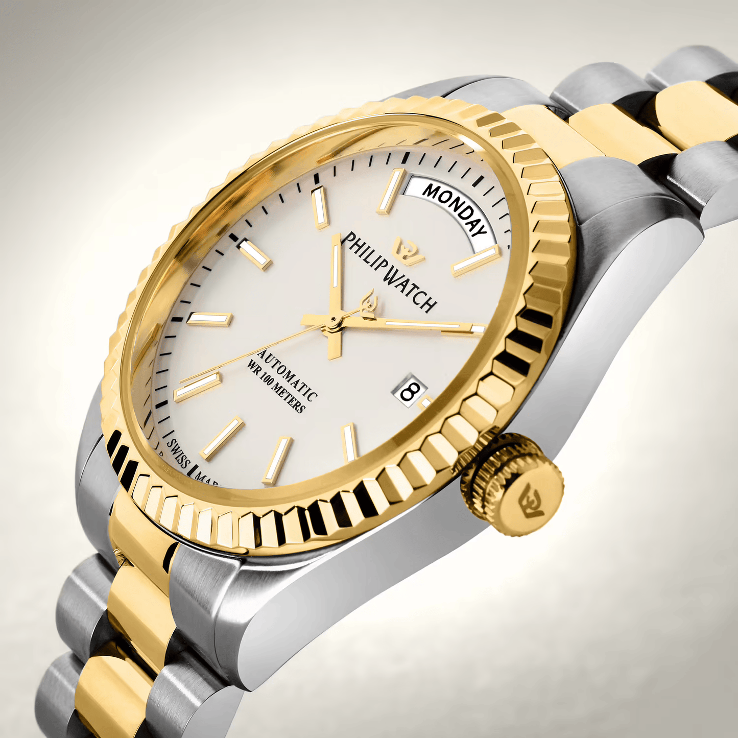 Philip Watch Caribe Automatic daydate oro 39mm – Eleganza svizzera e anima sportiva