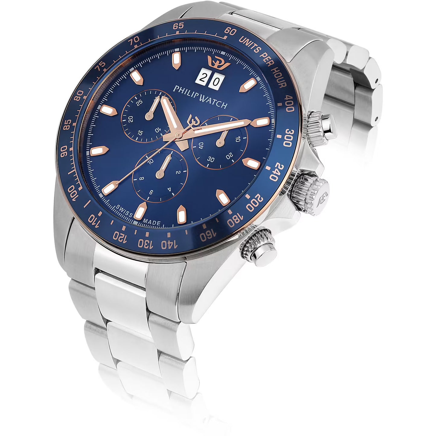 Philip Watch Caribe Sport Chronograph Quartz R8273 blue