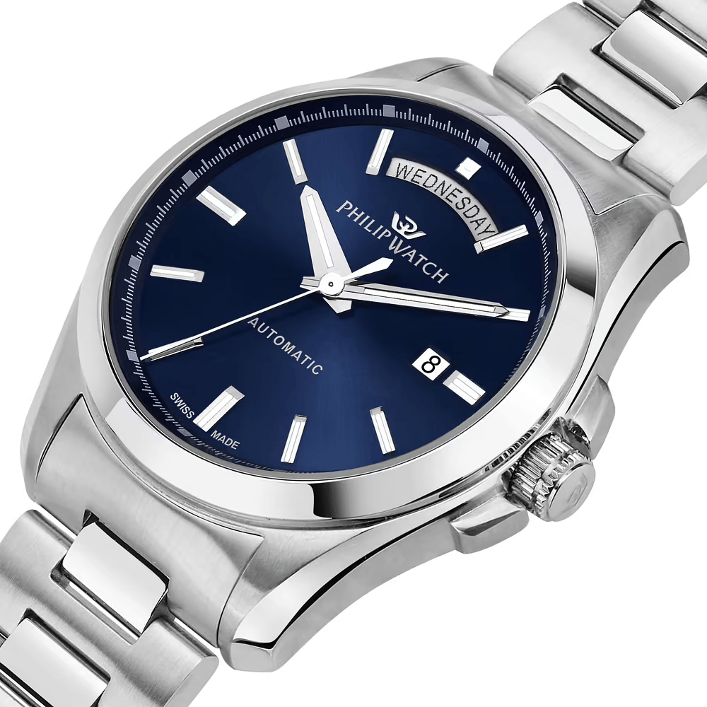 Philip Watch Amalfi Automatico R8223 daydate blu