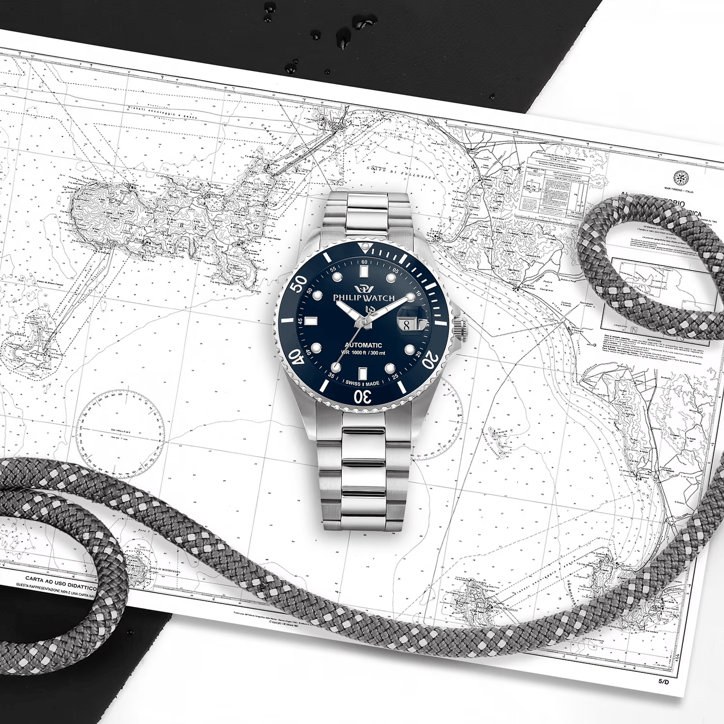 Philip Watch Caribe Automatico Blu R8223216011
