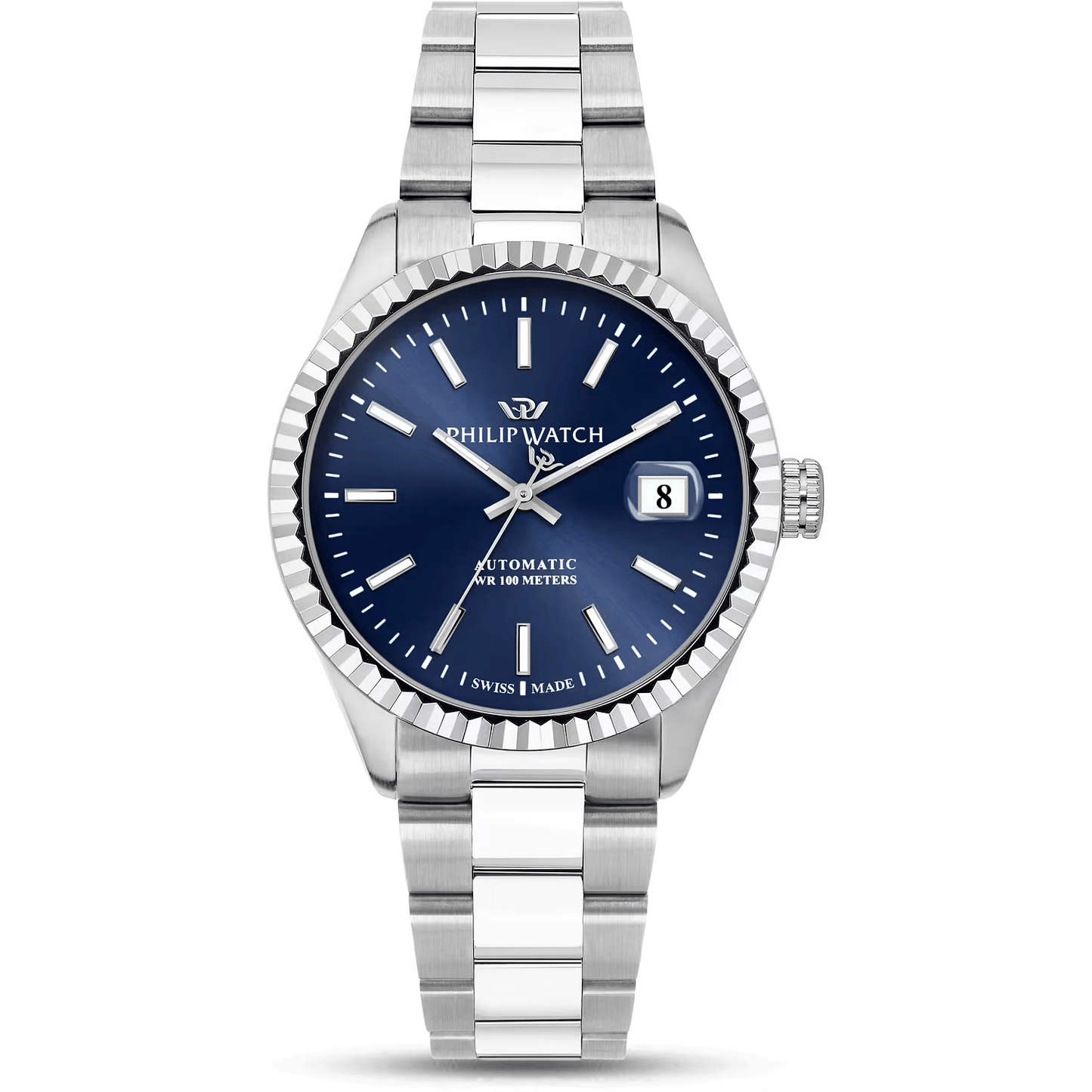 Philip Watch Caribe Automatico Blu datejust