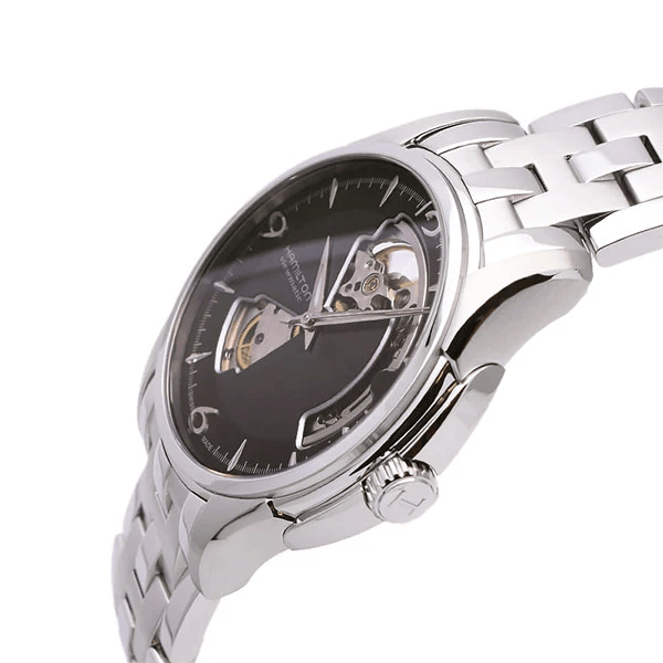 Hamilton Jazzmaster Open Heart H325 – Eleganza meccanica con quadrante nero