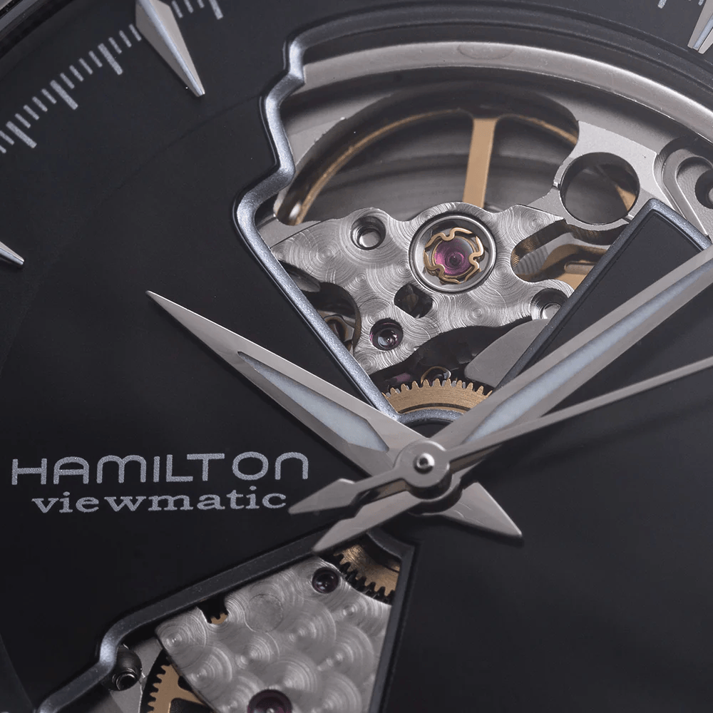 Hamilton Jazzmaster Open Heart H325 – Eleganza meccanica con quadrante nero