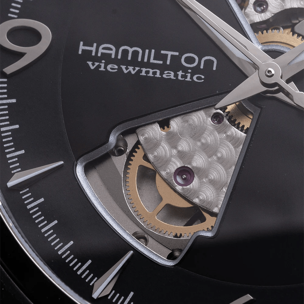 Hamilton Jazzmaster Open Heart H325 – Eleganza meccanica con quadrante nero