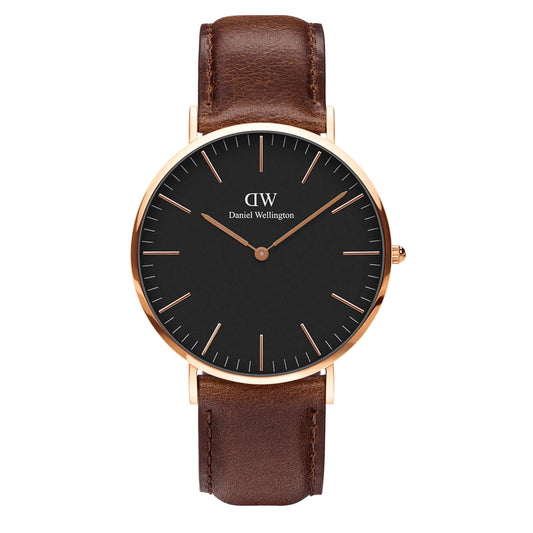 Daniel Wellington DW 40mm minimal rose gold color