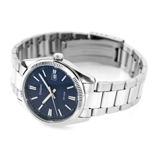 Casio MTP-1302DA-2A1V – Orologio al quarzo blu testurizzato, 40 mm