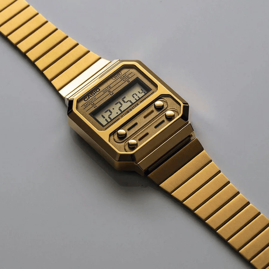CASIO digitale oro A100WEG-9A – Eleganza retrò con un tocco dorato