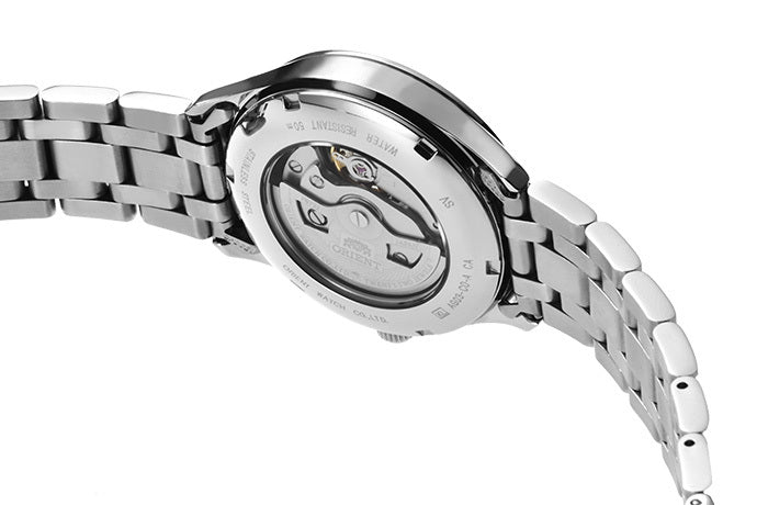 Blue orient open heart watch