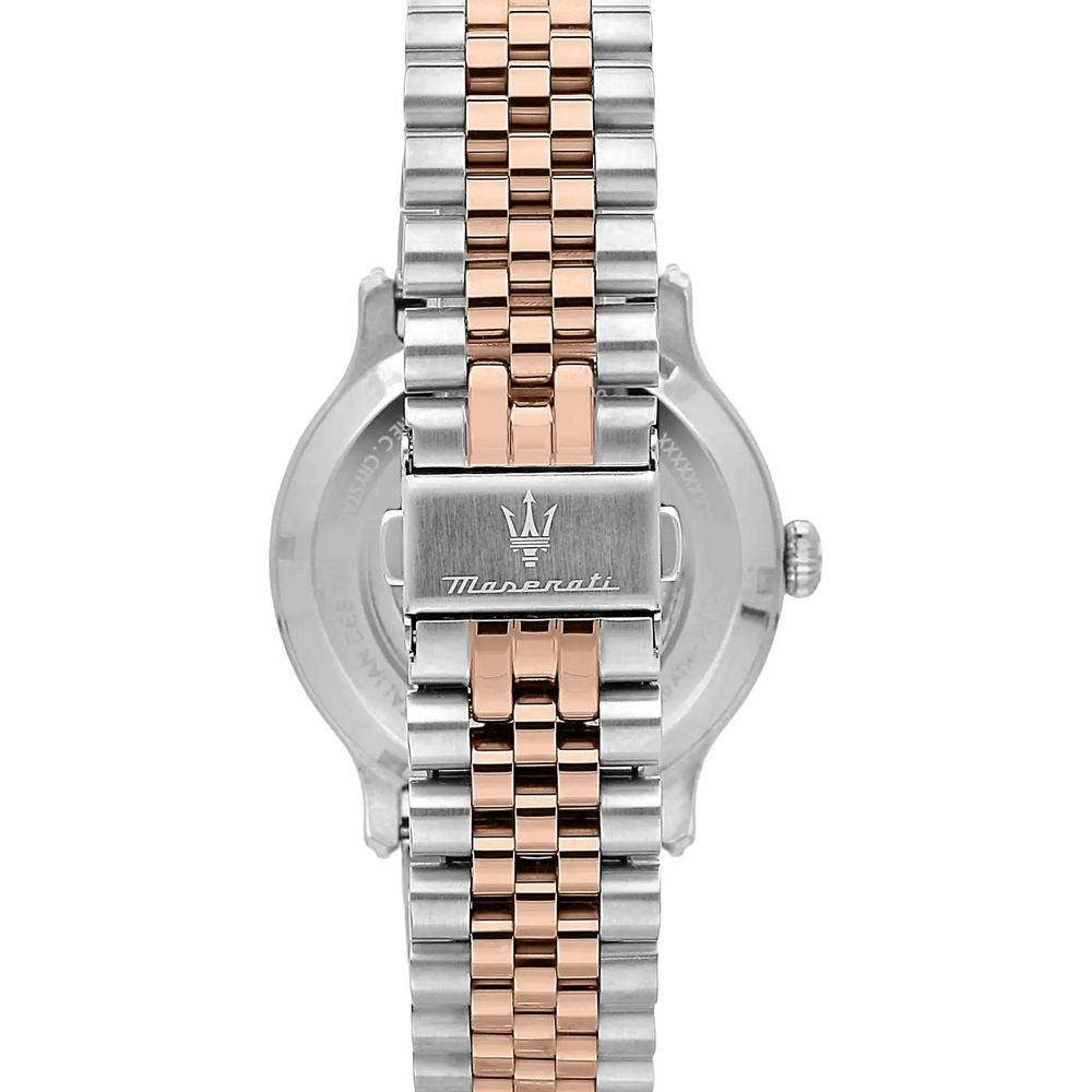 Maserati Epoca Automatic Silver & Rose Gold 42mm – open heart