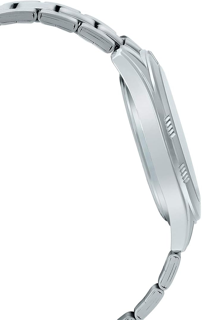 Casio MTP-1308D-2AVDF orologio uomo quarzo acciaio quadrante blu 43,5mm bracciale inox