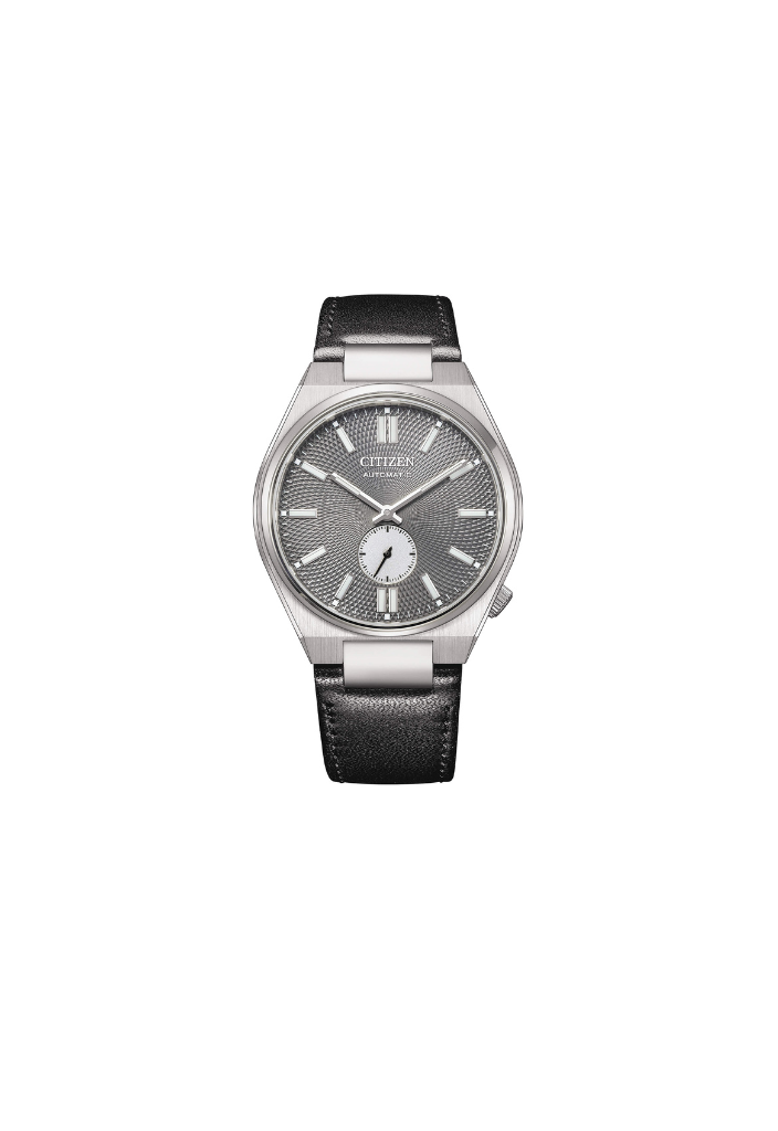 Citizen Tsuyosa NK5010-01H – orologio automatico 40mm quadrante grigio, cinturino pelle nera, vetro zaffiro, piccoli secondi