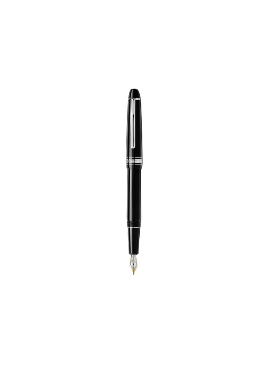Montblanc Meisterstück Classique Fountain Pen – Black Resin with Platinum Details