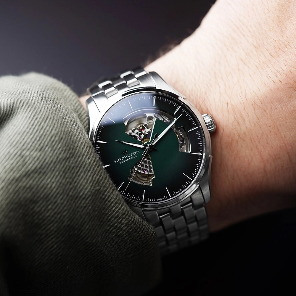 Hamilton Jazzmaster H32675160 – scheletrato automatico verde in acciaio