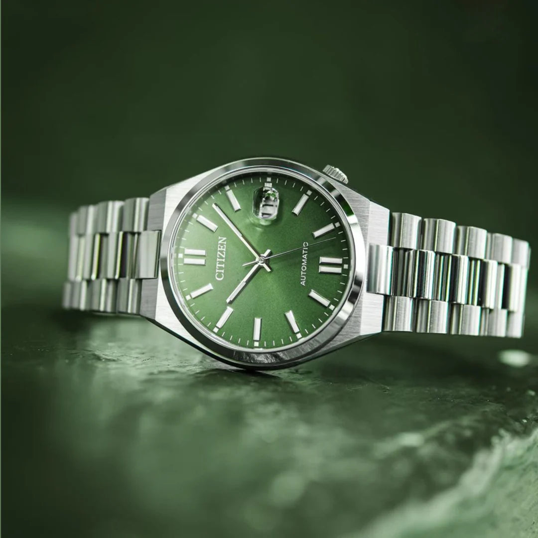 Citizen TSUYOSA Automatic 8210 Peaceful Green Dial – Orologio Meccanico Uomo Acciaio – Cod. NJ0158-89Z