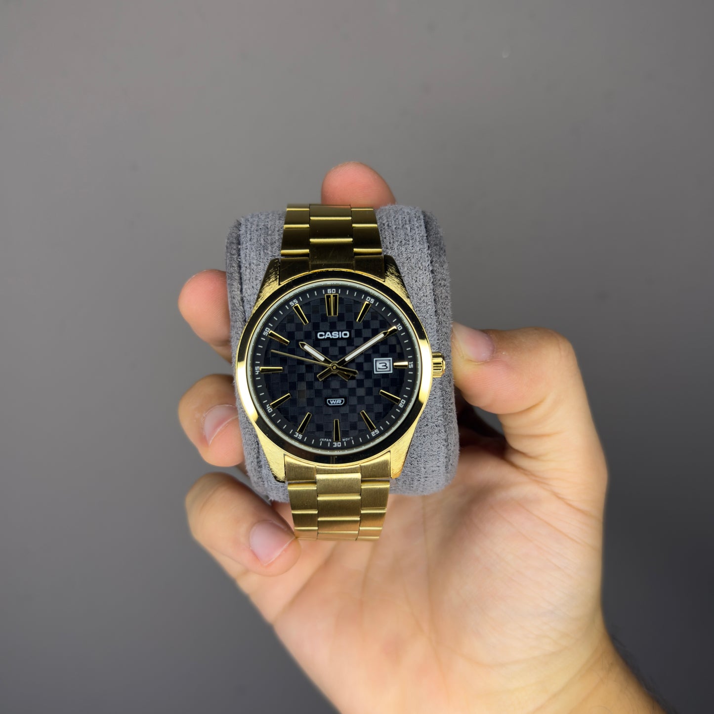 Casio Gold Black Watch MTP-VD03G-1AUDf