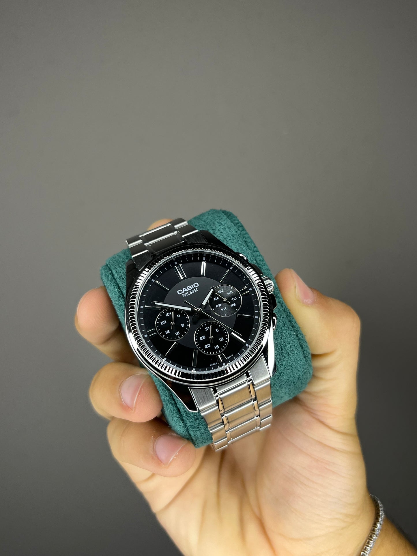 Casio Chronograph Watch MTP-1375D-1AV Black