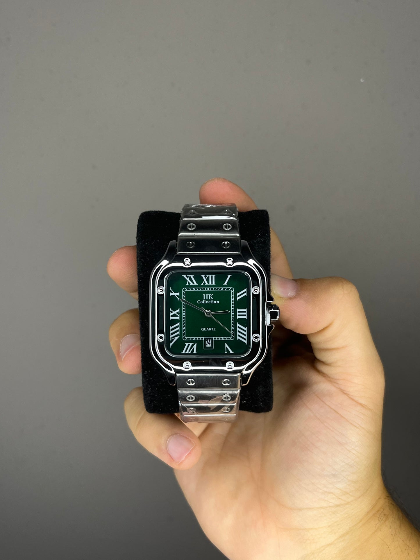 Santos style square clock