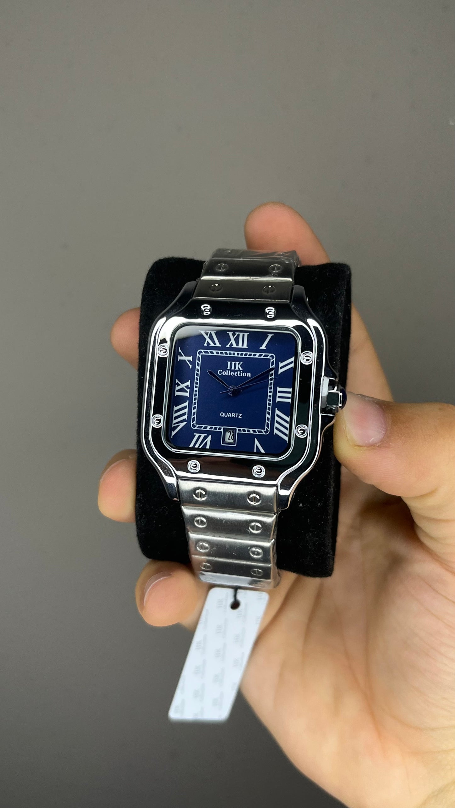 Santos style square clock
