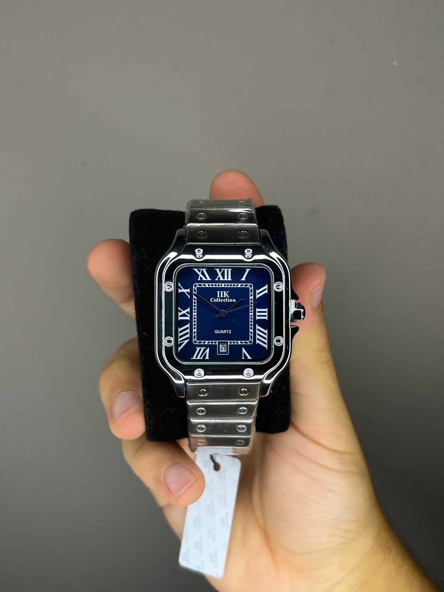 Santos style square clock
