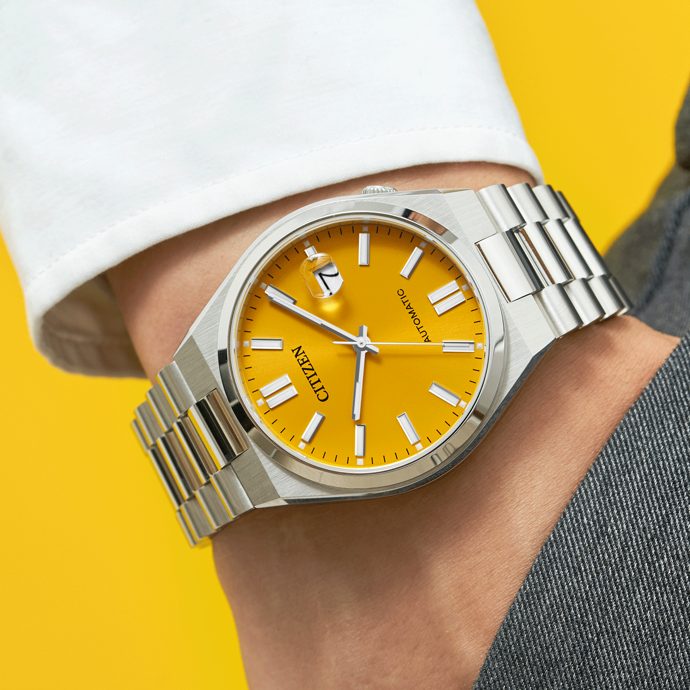 Citizen TSUYOSA Automatic 8210 Yellow Dial – Orologio Meccanico Uomo – Cod. NJ0150-81Z