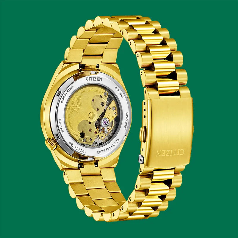 Citizen Tsuyosa NJ0152-51X Automatico – Eleganza sportiva in oro e verde soleil con data