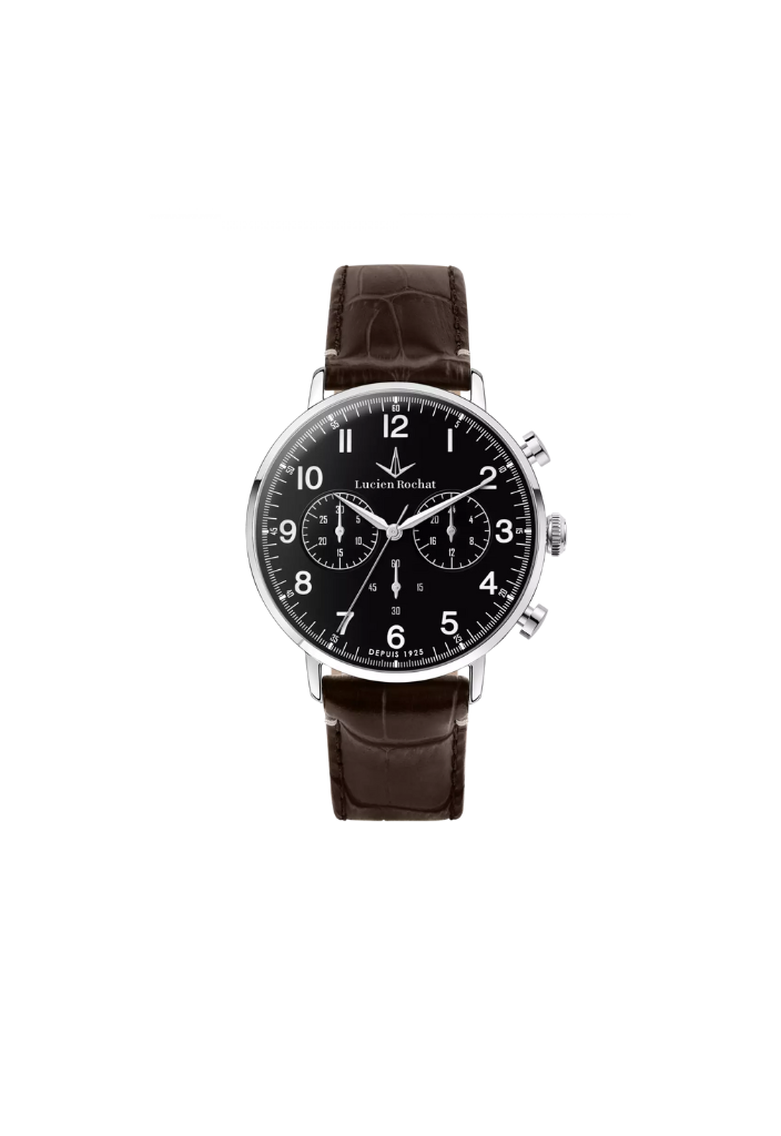 Lucien Rochat Garçon cronografo - Orologio uomo pelle marrone 41mm