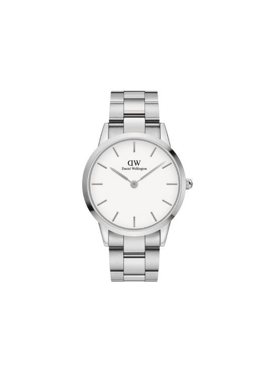 Daniel Wellington 28mm Steel Women's Watch – Iconic Link White