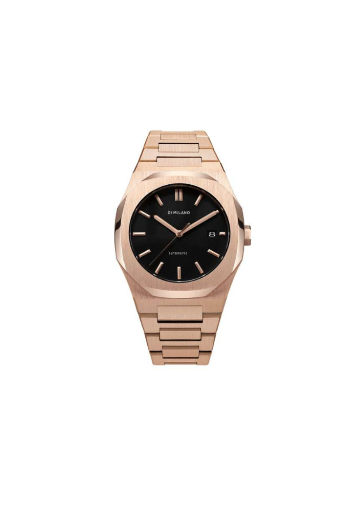D1 Milano ATBJ03 – Elegant Automatic with Black Dial and Rose Gold Finish