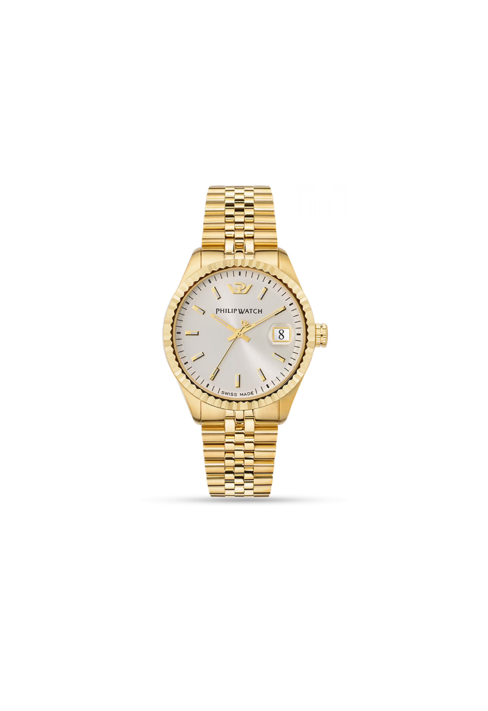 Philip Watch Caribe gold – jubilee strap white dial R8253597087