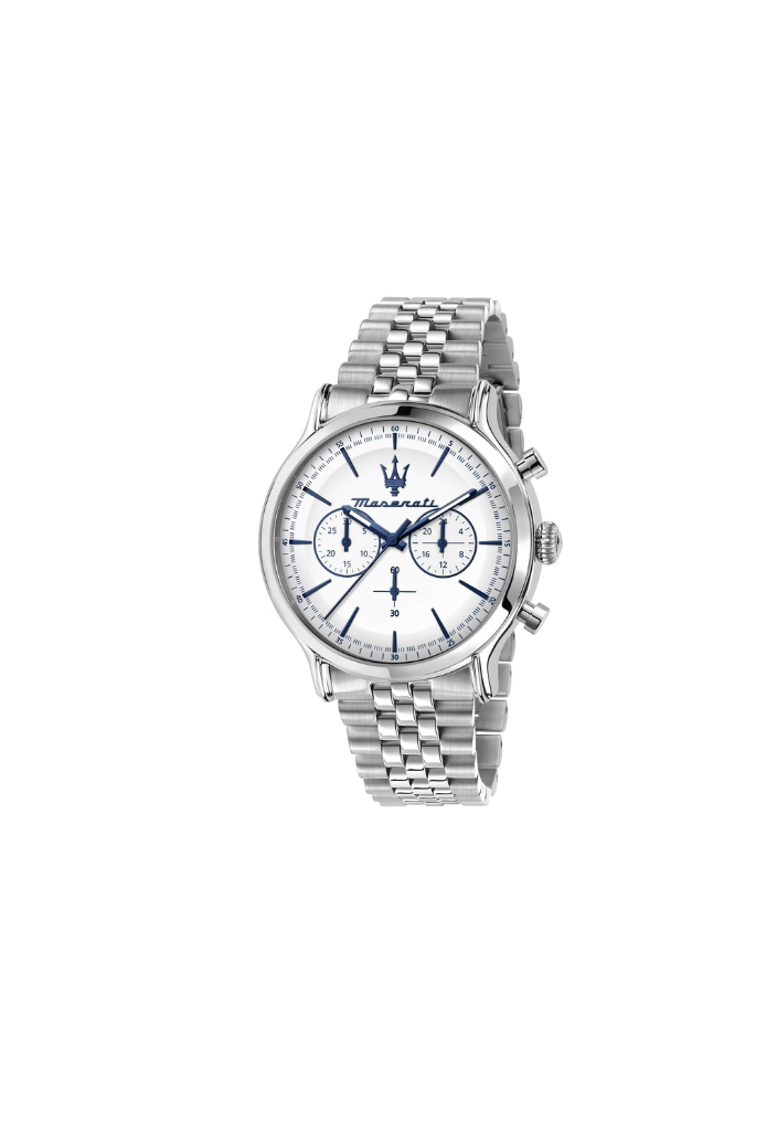 Maserati Epoca Chronograph White 42mm – Jubilee Strap