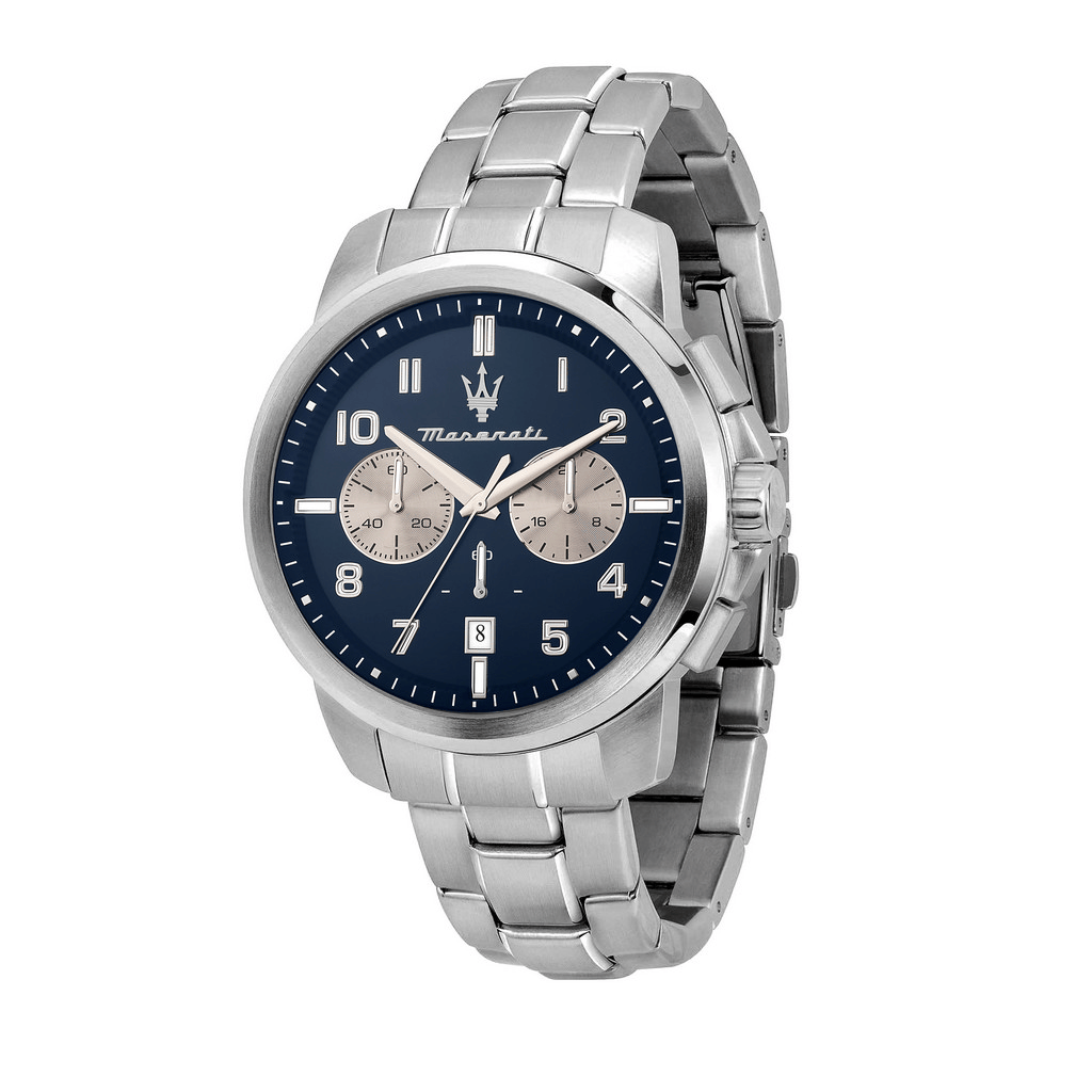 Orologio Maserati Successo R8873 – Cronografo sportivo in acciaio con quadrante blu