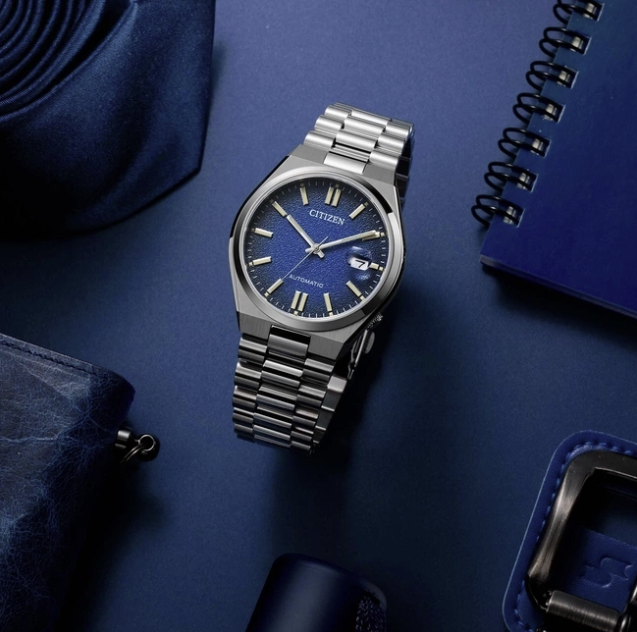 Citizen TSUYOSA Automatic 8210 Blue Dial – Silver Men’s Mechanical Watch – Cod. NJ0151-88L