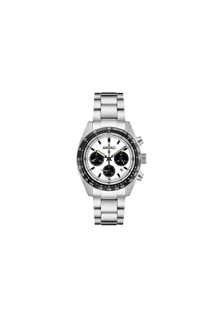 Seiko SSC813P1 – Solar Chronograph – White “Panda” Dial – 39mm