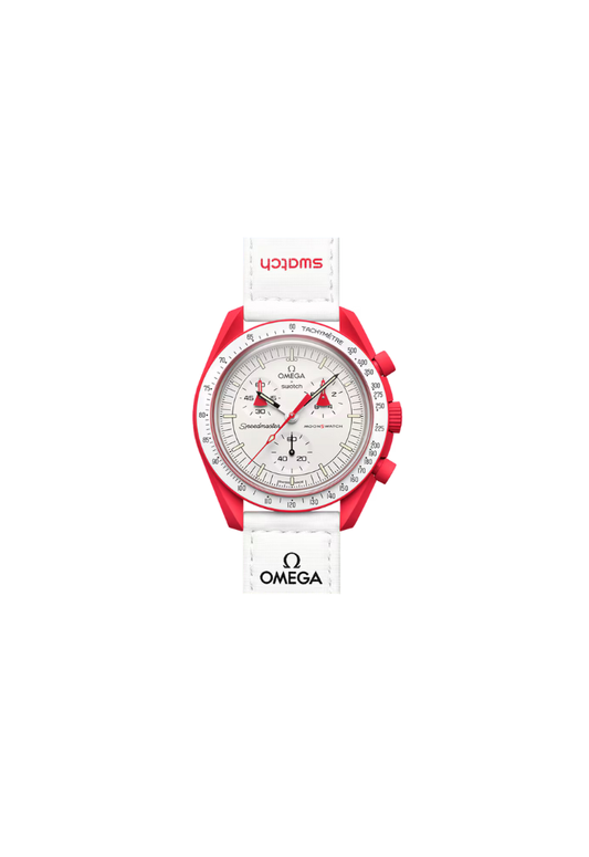 Swatch x Omega MoonSwatch Mission to Mars SO33R100 cronografo Bioceramic rosso quadrante bianco 42mm