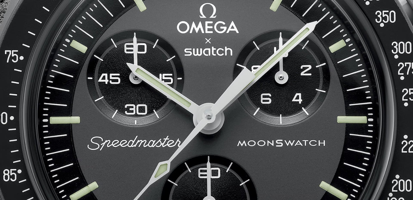 Swatch x Omega MoonSwatch Mission to Mercury SO33A100 – Orologio quarzo grigio scuro 42mm Bioceramic cinturino Velcro