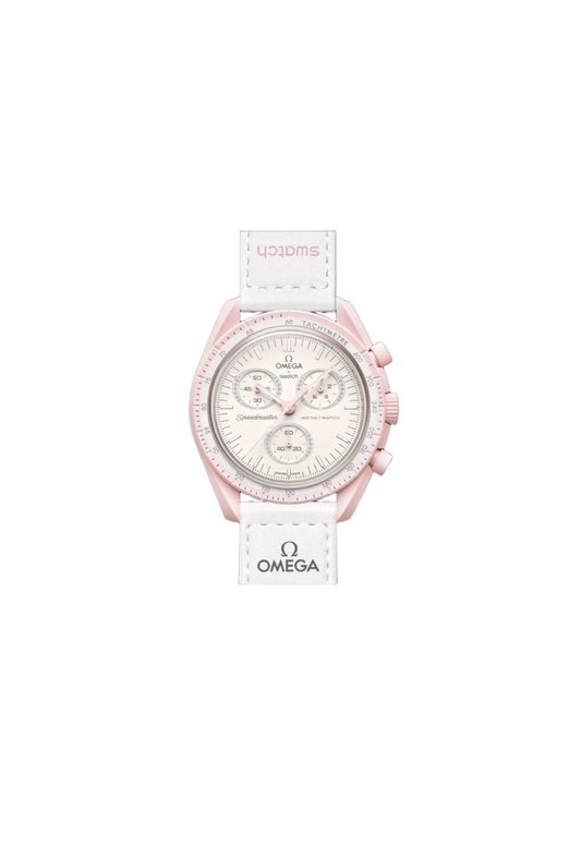 Swatch x Omega MoonSwatch Mission to Venus SO33P100 – Orologio cronografo quarzo rosa 42mm Bioceramic cinturino Velcro