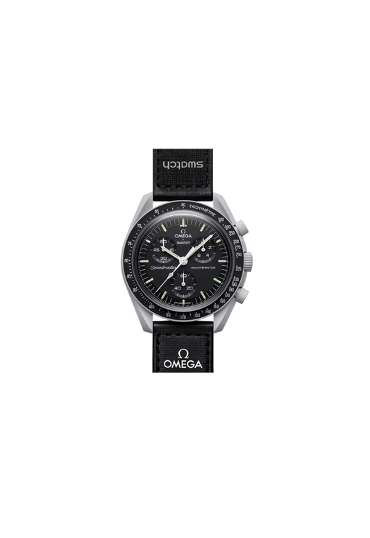 Swatch x Omega MoonSwatch Mission to the Moon SO33M100 cronografo Bioceramic grigio chiaro quadrante nero 42mm