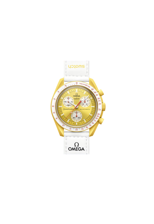 Swatch x Omega MoonSwatch Mission to the Sun SO33J100 – Orologio quarzo giallo 42mm Bioceramic cinturino Velcro