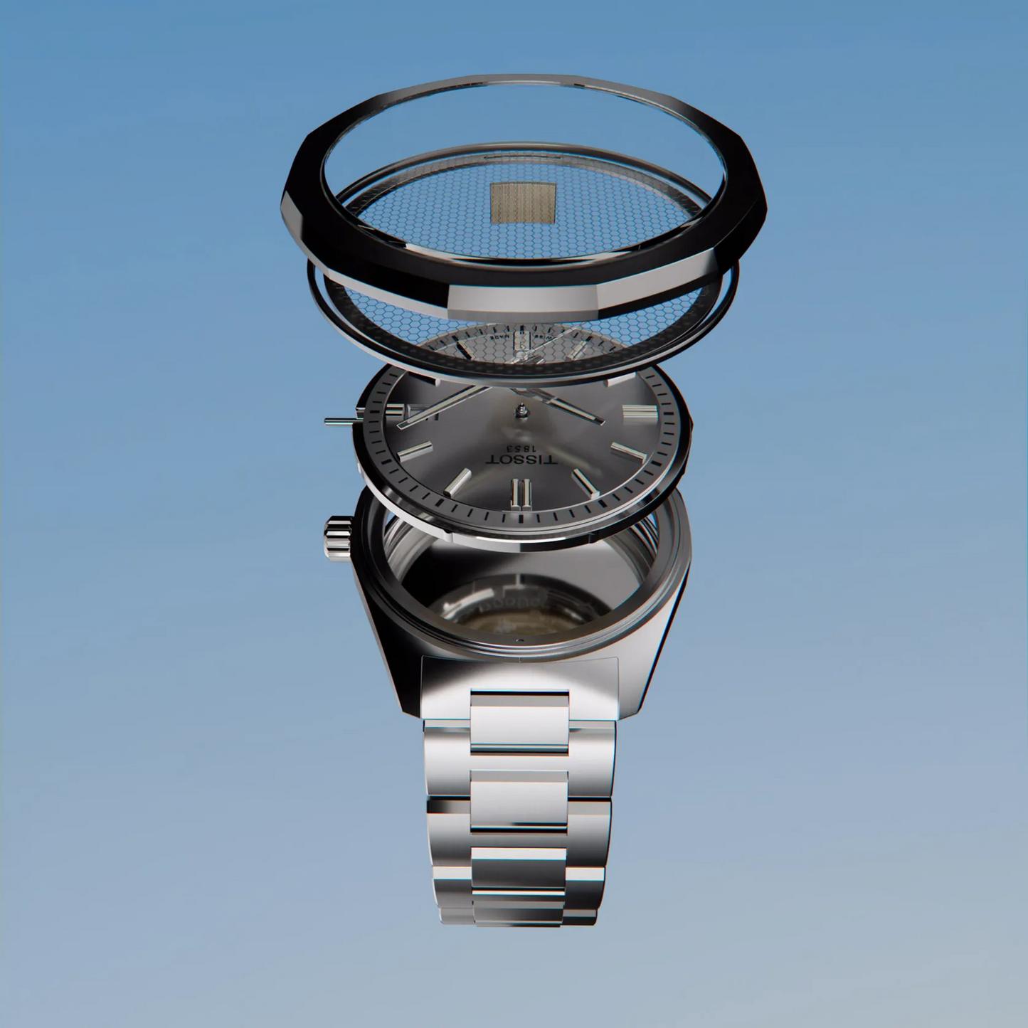 Tissot PRC 100 Solar – Quarzo Swiss Made, quadrante argentato, 39mm – T151.422.11.031.00