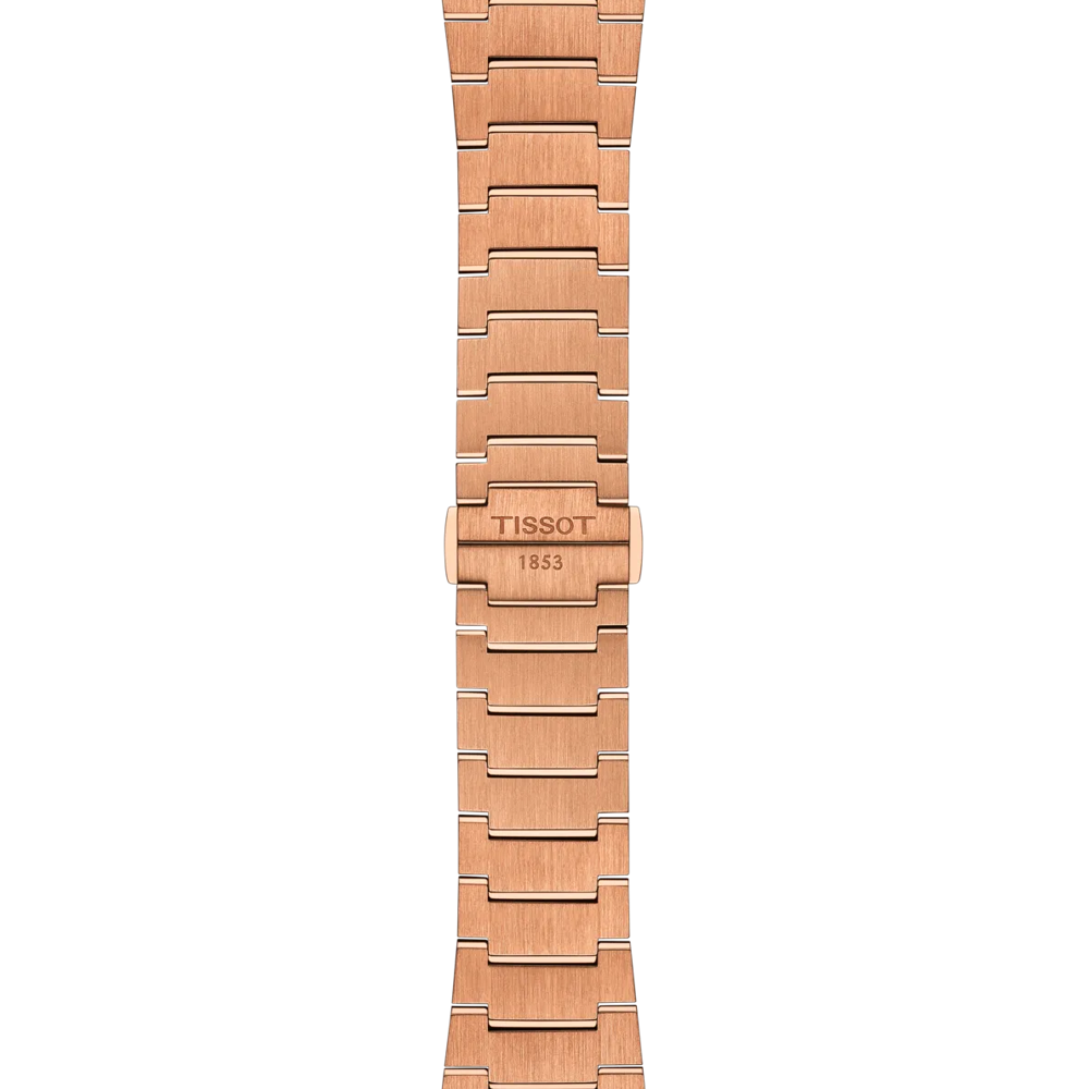 Tissot T137.407.33.041.00 orologio automatico Swiss Made – cassa 40mm acciaio oro rosa PVD, vetro zaffiro, cinturino intercambiabile.
