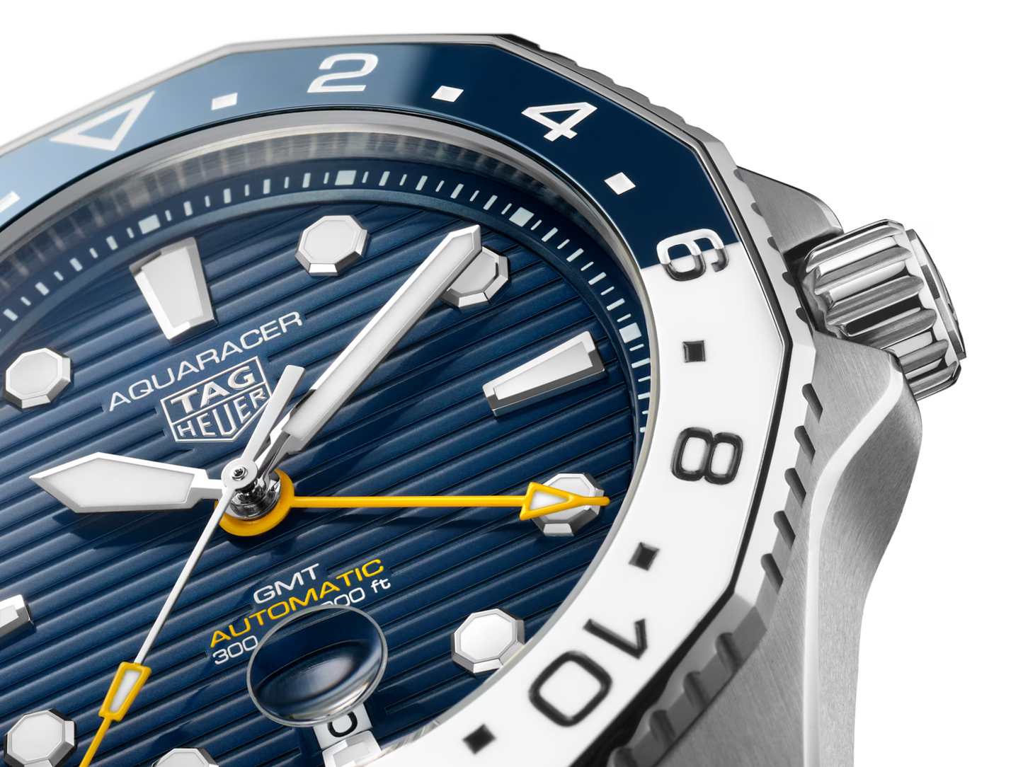 TAG Heuer Aquaracer Professional 300 GMT Automatico Swiss Made 43 mm acciaio quadrante blu lunetta ceramica Calibre 7 WBP2010.BA0632