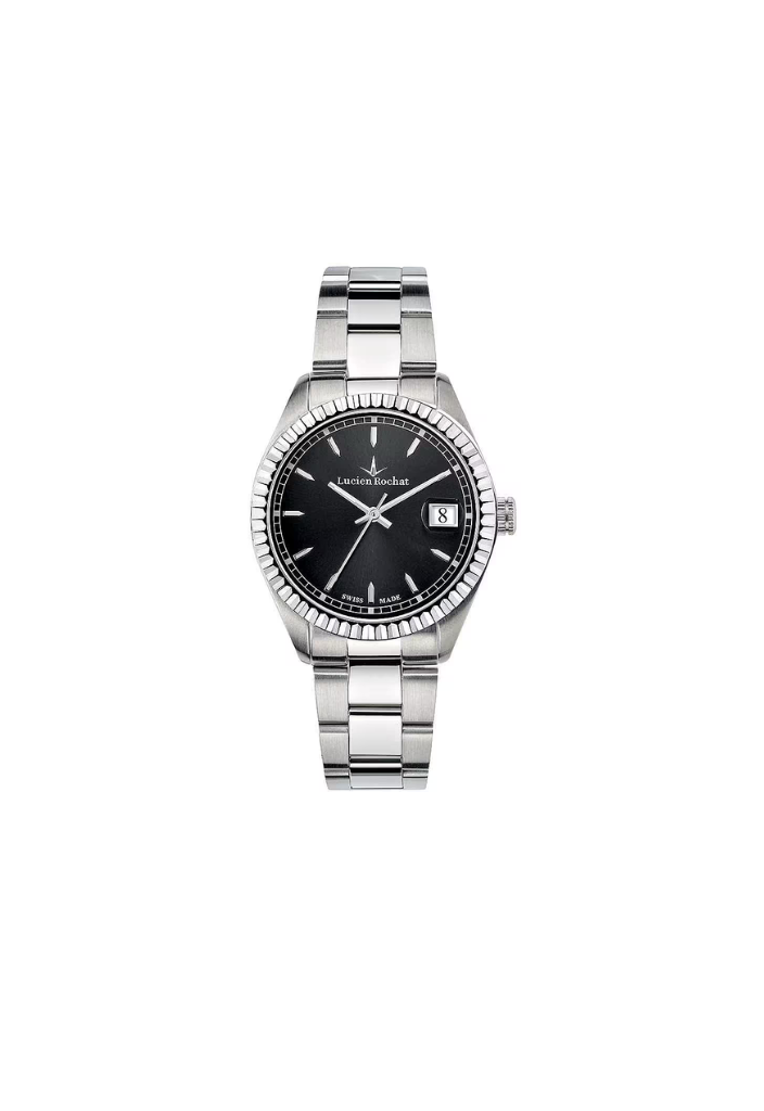 Lucien Rochat R045 Watch – Steel Black Dial