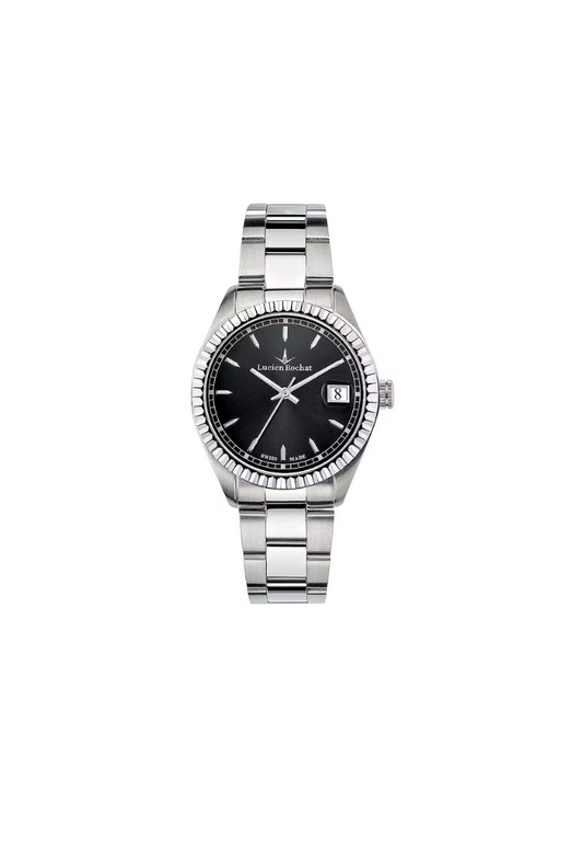 Lucien Rochat R045 Watch – Steel Black Dial
